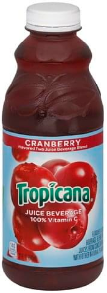 Tropicana Cranberry Juice Beverage Bottle