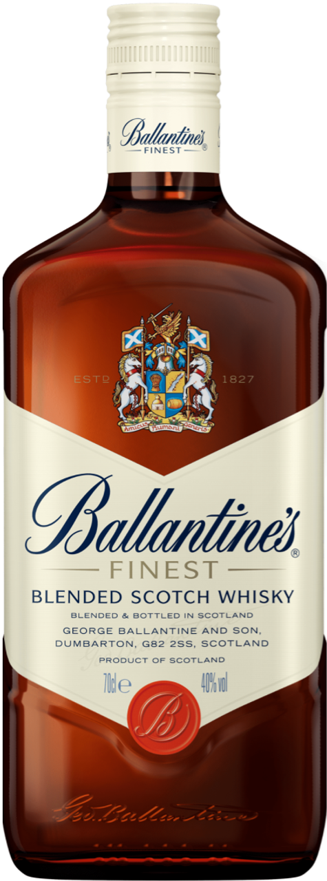 Ballantine's Finest 80 Proof Blended Scotch Whisky Bottle