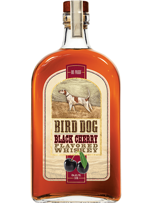 Bird Dog Black Cherry Flavored 80 Proof Whiskey Bottle