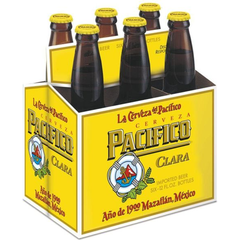 Pacifico Clara Mexican Beer Bottles