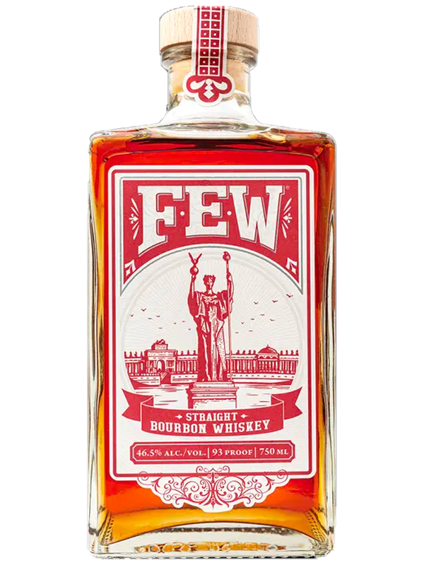 Few 93 Proof Straight Bourbon Whiskey Bottle