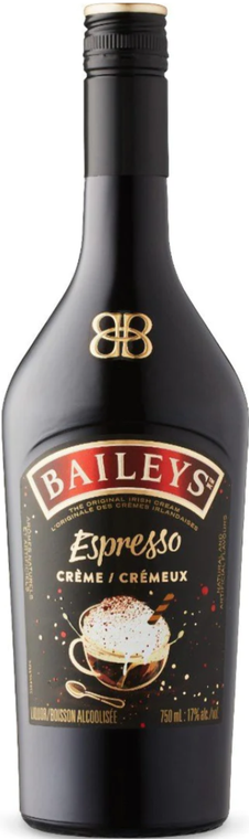 Baileys Espresso Creme Irish Cream Liqueur Bottle