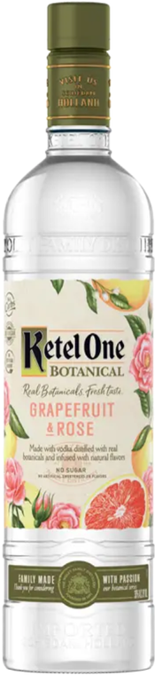 Ketel One Botanical Grapefruit and Rose Vodka Bottle