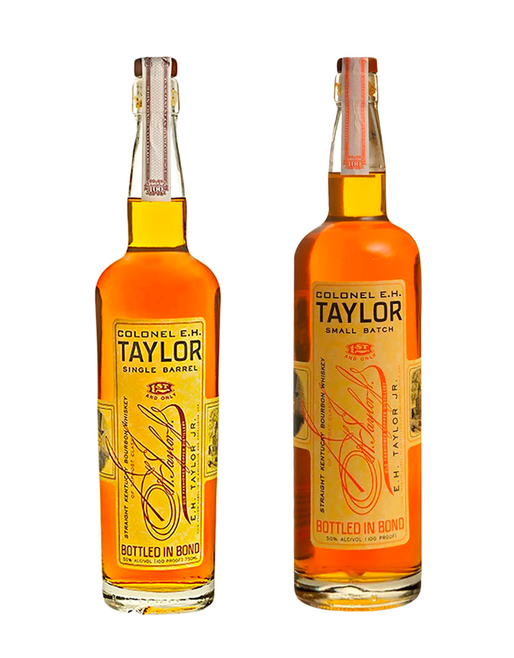 Colonel E.H. Taylor Jr. 100 Proof Single Barrel Straight Kentucky Bourbon Whiskey Bottle