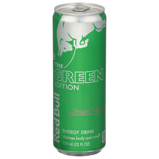 Red Bull The Green Edition Dragon Fruit Energy Drink Can