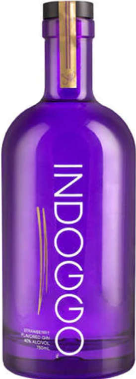 Indoggo Strawberry 80 Proof Gin Bottle