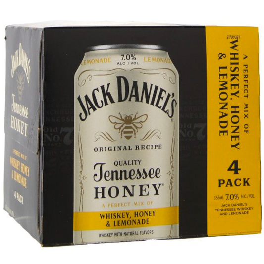 Jack Daniel's Tennessee Honey Lemonade Whiskey Cocktail Cans