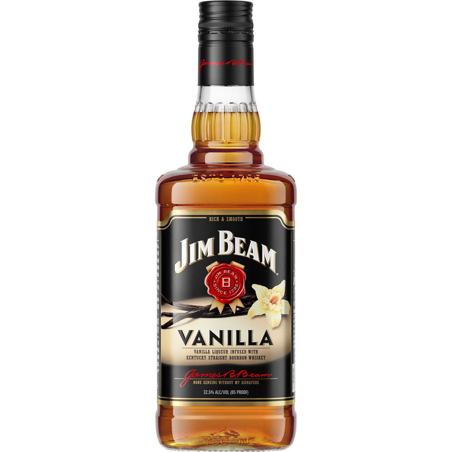 Jim Beam Vanilla Kentucky Straight Bourbon Whiskey Bottle