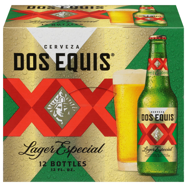 Dos Equis Especial Mexican Lager Beer Bottles