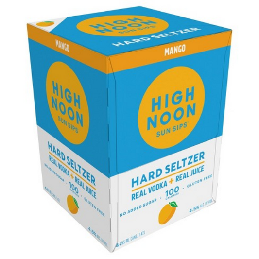 High Noon Mango Vodka & Soda Cans