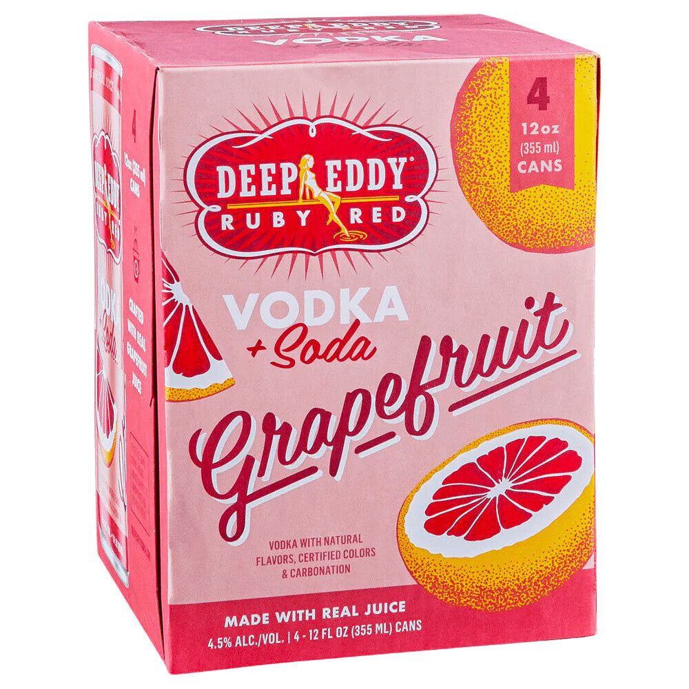 Deep Eddy Grapefruit Vodka Soda Cans