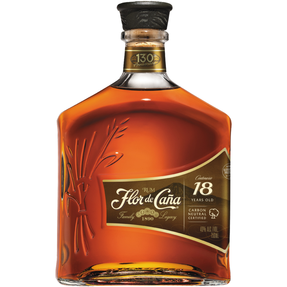 Flor de Cana Centenario 18 Year Rum Bottle