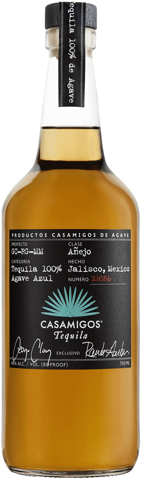 Casamigos 80 Proof Anejo Tequila Bottle