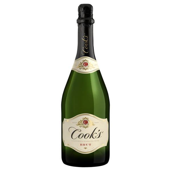 Cook's Brut Sparkling White Wine California Bottle