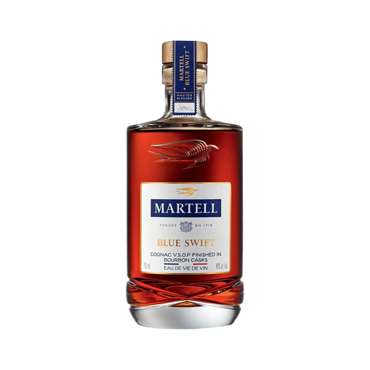 Martell 80 Proof Blue Swift Cognac Bottle