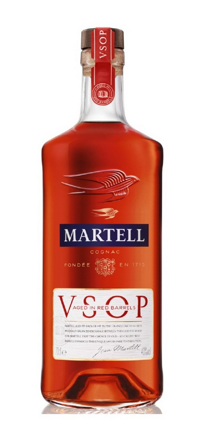 Martell Cognac VSOP Aged in Red Barrels Bottle