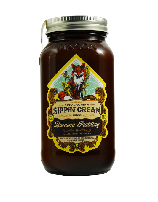 Sugarlands Distilling Co. Banana Pudding Appalachian Sippin' Cream Liqueur Bottle