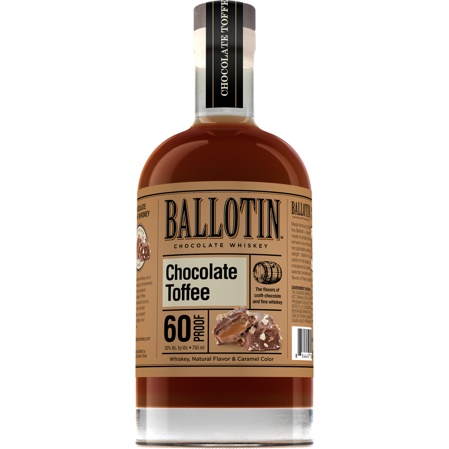 Ballotin Chocolate Toffee Whiskey Bottle