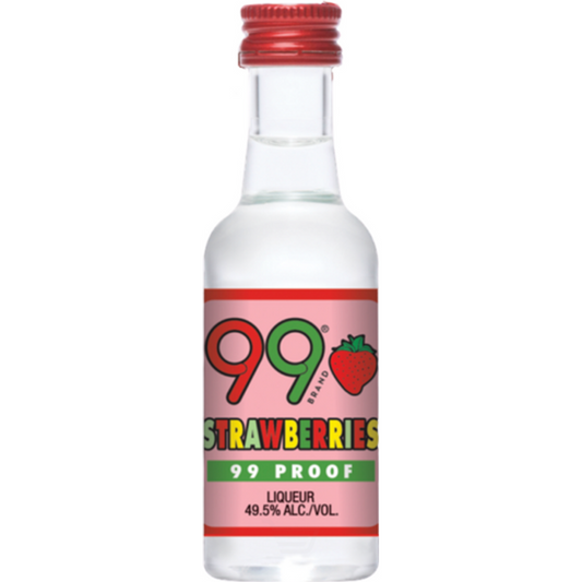 99 Brand Strawberry 99 Proof Liqueur Bottle