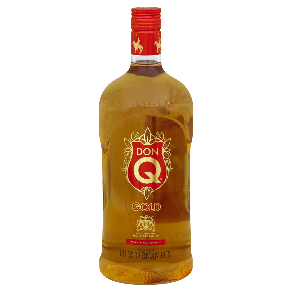 Don Q Gold Rum Bottle