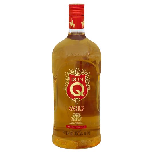 Don Q Gold Rum Bottle