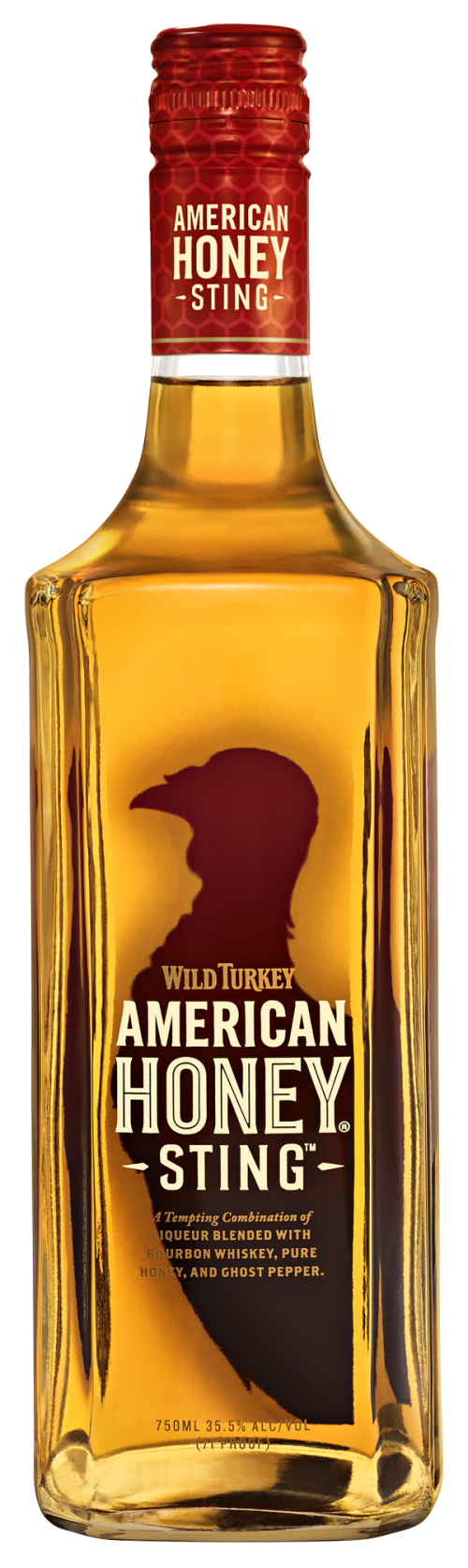 Wild Turkey American Honey Sting Bourbon Whiskey Bottle