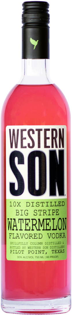 Western Son Distillery Watermelon Vodka Bottle