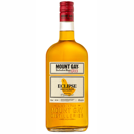 Mount Gay 80 Proof Eclipse Heritage Blend Barbados Rum Bottle