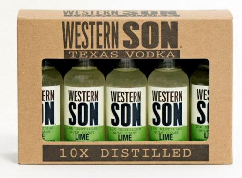 Western Son Distillery Lime Vodka Bottle