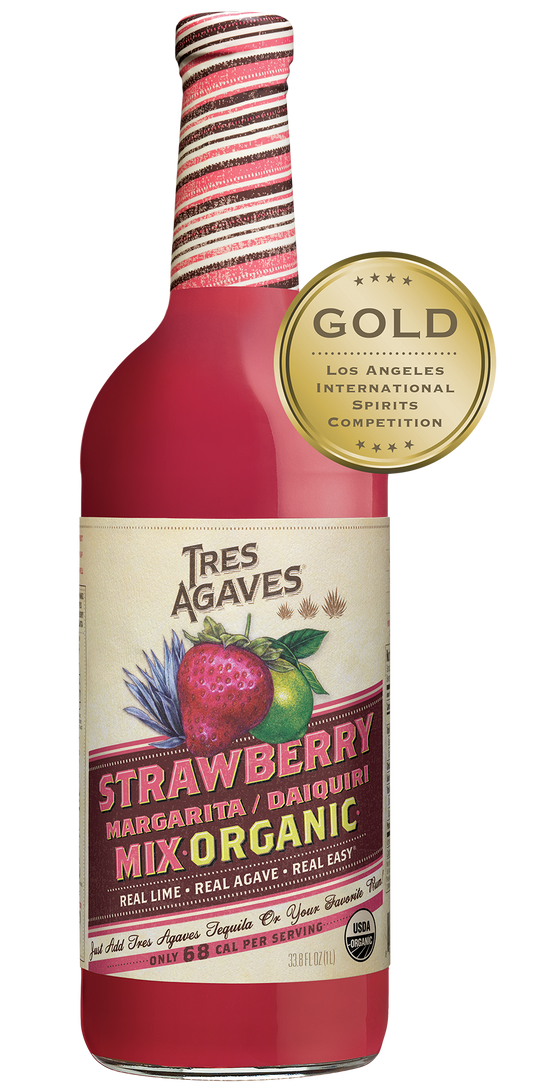 Tres Agaves Organic Strawberry Margarita Mixer Bottle