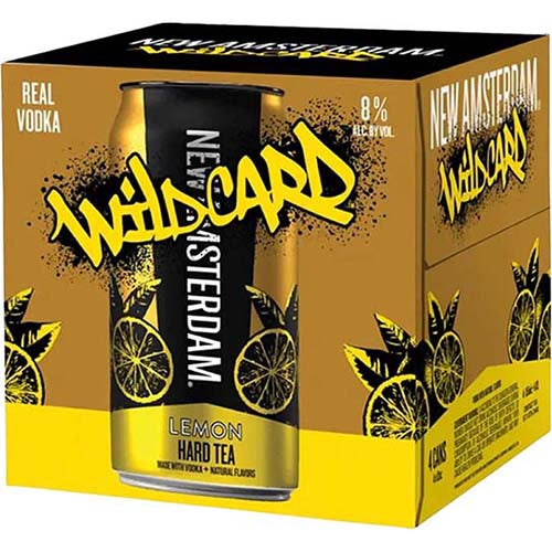 New Amsterdam Wildcard Lemon RTD Hard Tea Cans