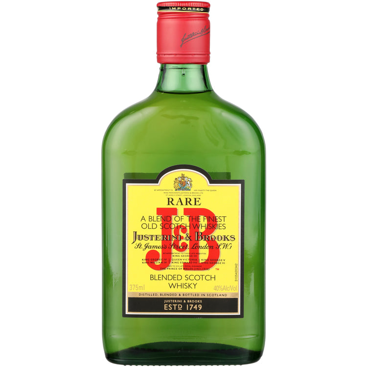 J & B Rare Blended Scotch Whiskey Bottle