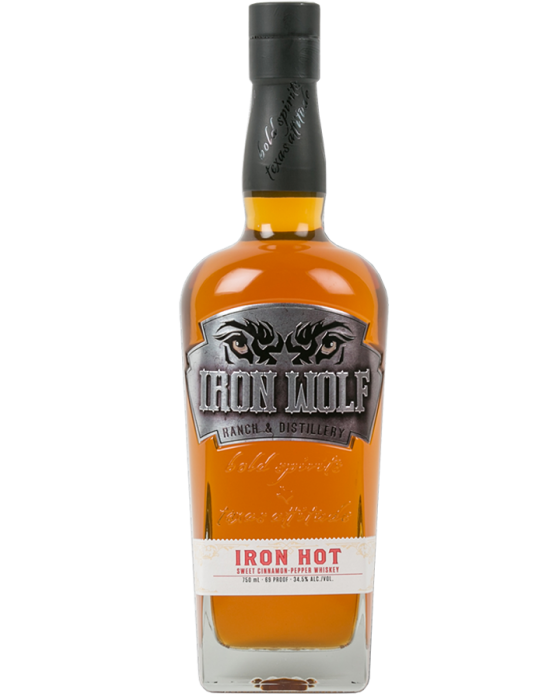 Iron Wolf Ranch & Distillery Iron Hot Whiskey Bottle