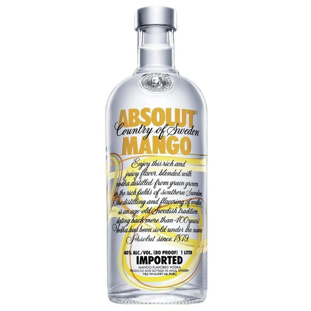 Absolut Mango Vodka Bottle