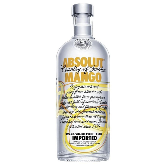 Absolut Mango Vodka Bottle