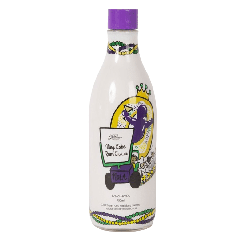 Gambino's Bakery King Cake Rum Cream Liqueur Bottle