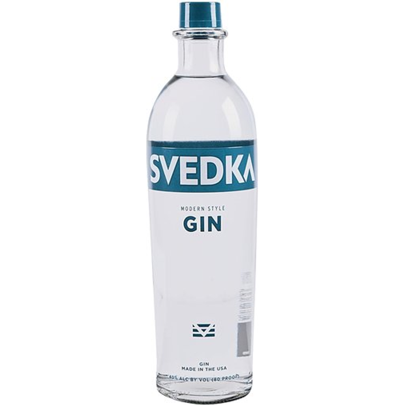 Svedka Modern Style 80 Proof Gin Bottle