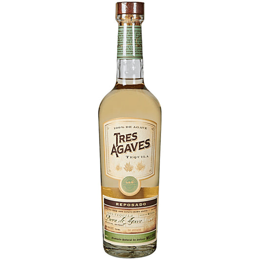 Tres Agaves 80 Proof Organic Reposado Tequila Bottle