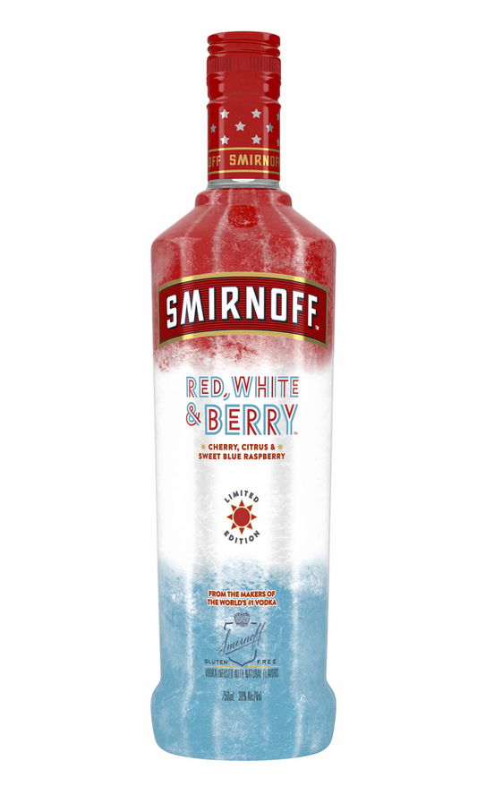 Smirnoff Limited Edition Red White & Berry Vodka Bottle