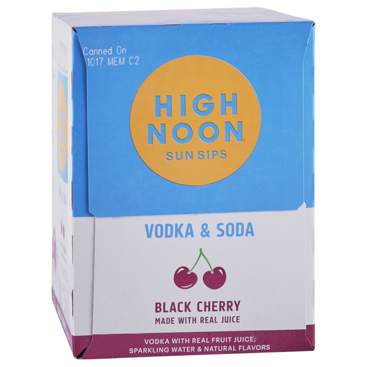 High Noon Black Cherry Hard Seltzer Cans