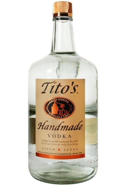 Tito's 80 Proof Handmade Vodka Bottle