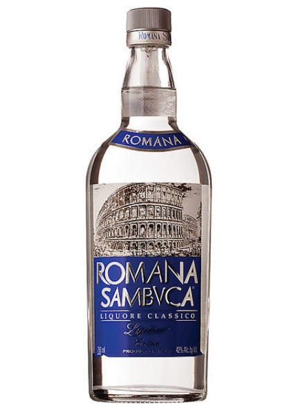 Romana 84 Proof Sambuca Liqueur Bottle