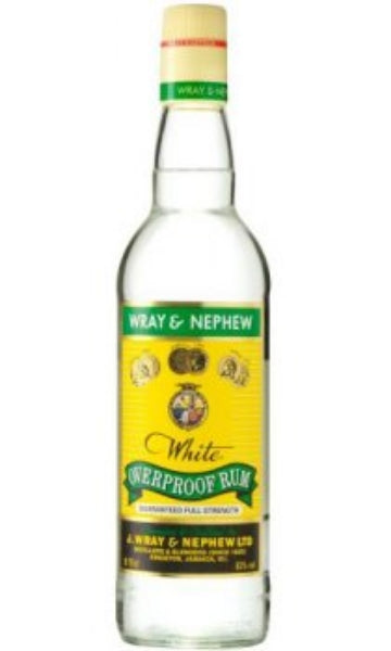 Wray & Nephew 126 Proof White Overproof Rum Bottle