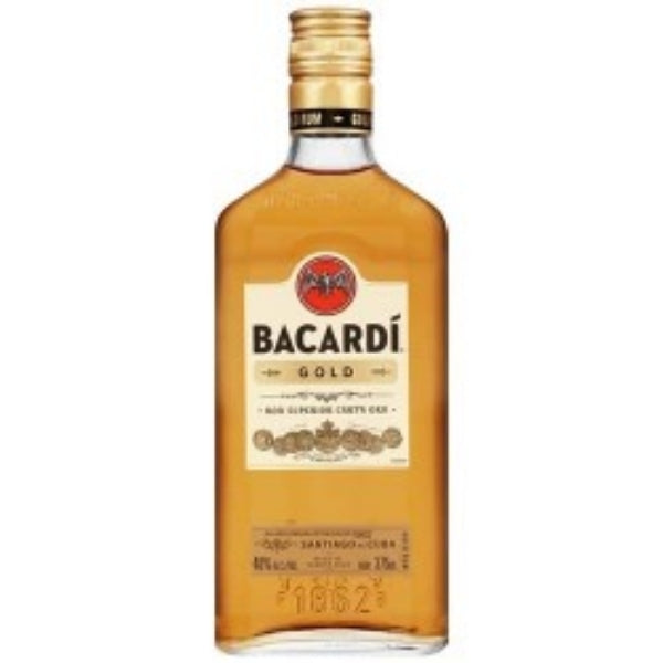 Bacardi 80 Proof Gold Rum Bottle