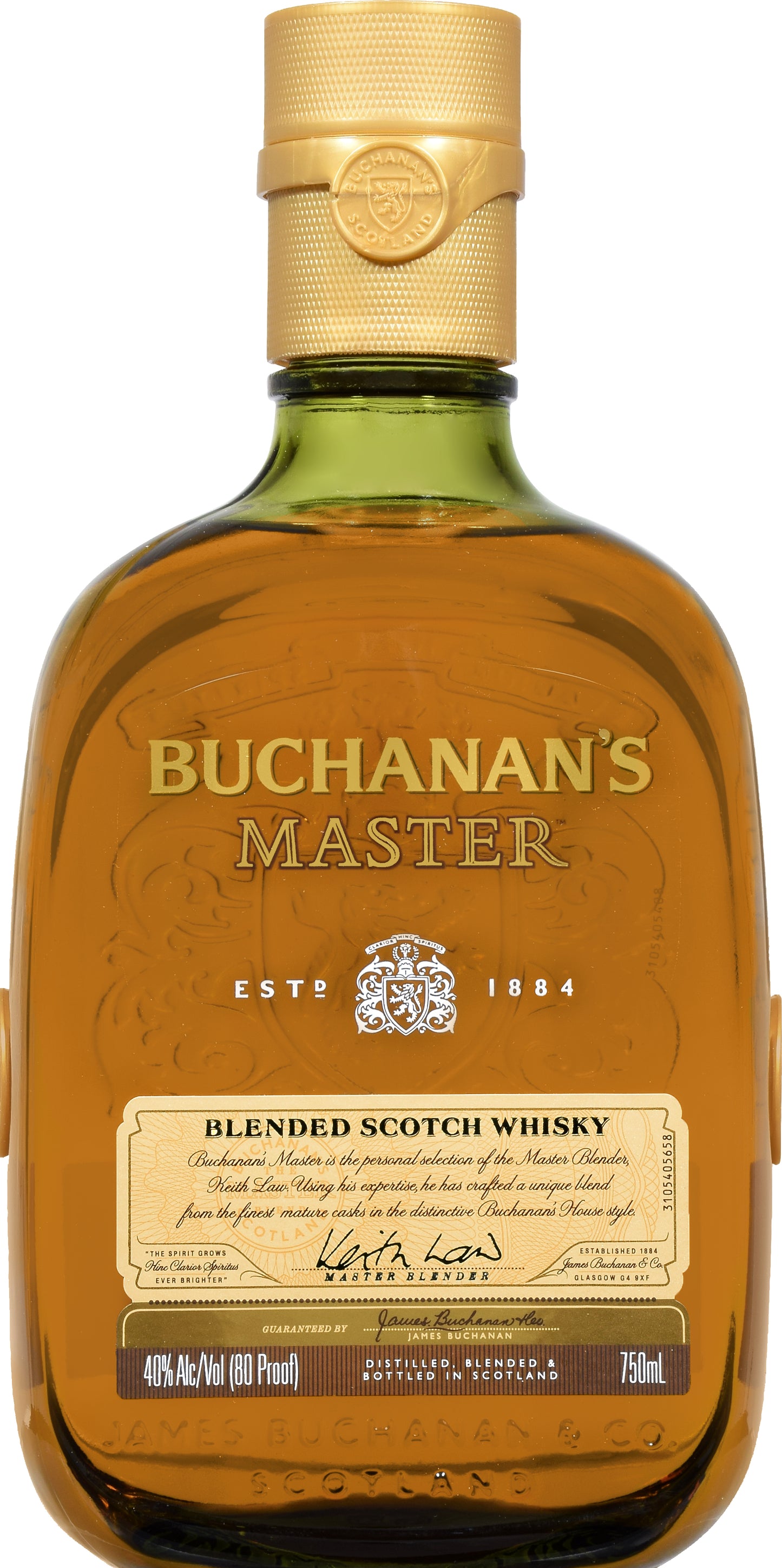 Buchanan's Master Blended Scotch Whiskey Bottle