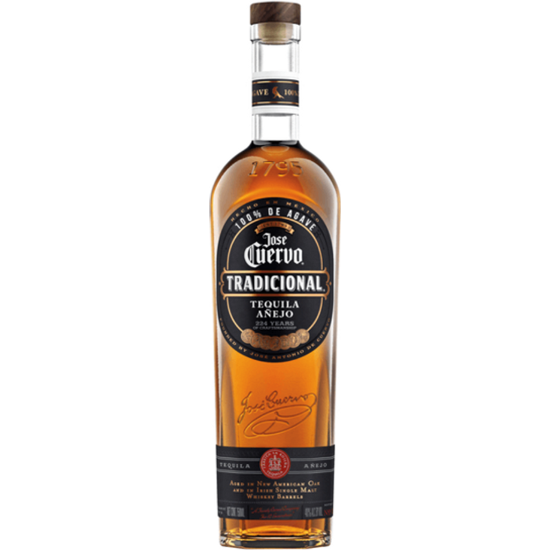 Jose Cuervo 80 Proof Tradicional Anejo Tequila Bottle