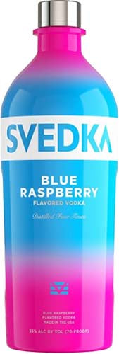 Svedka Blue Raspberry Vodka Bottle