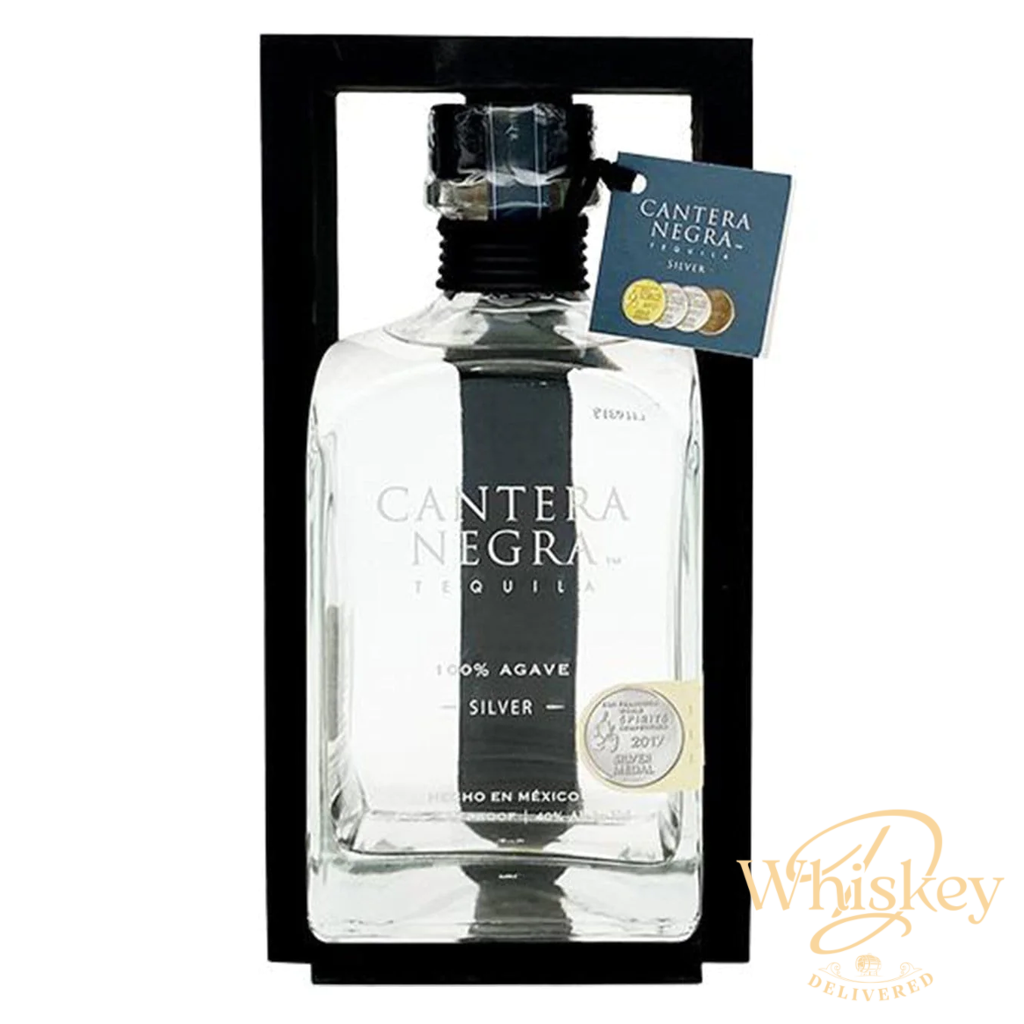 Cantera Negra 80 Proof Silver Tequila Bottle