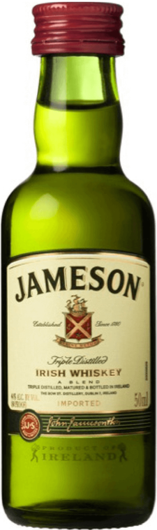 Jameson 80 Proof Triple Distilled Irish Whiskey Bottle