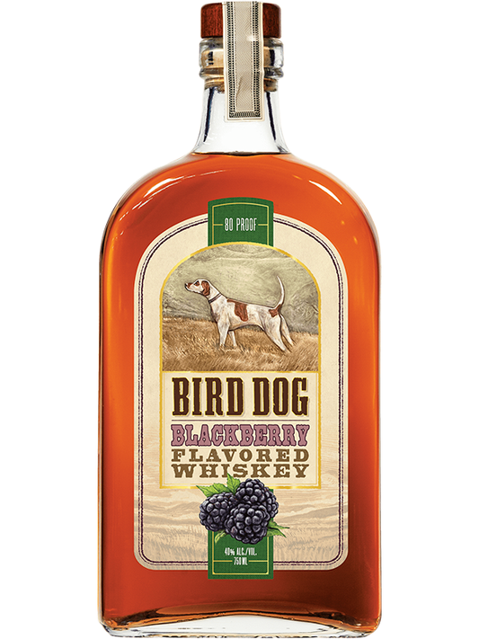 Bird Dog Blackberry Flavored 80 Proof Whiskey Bottle